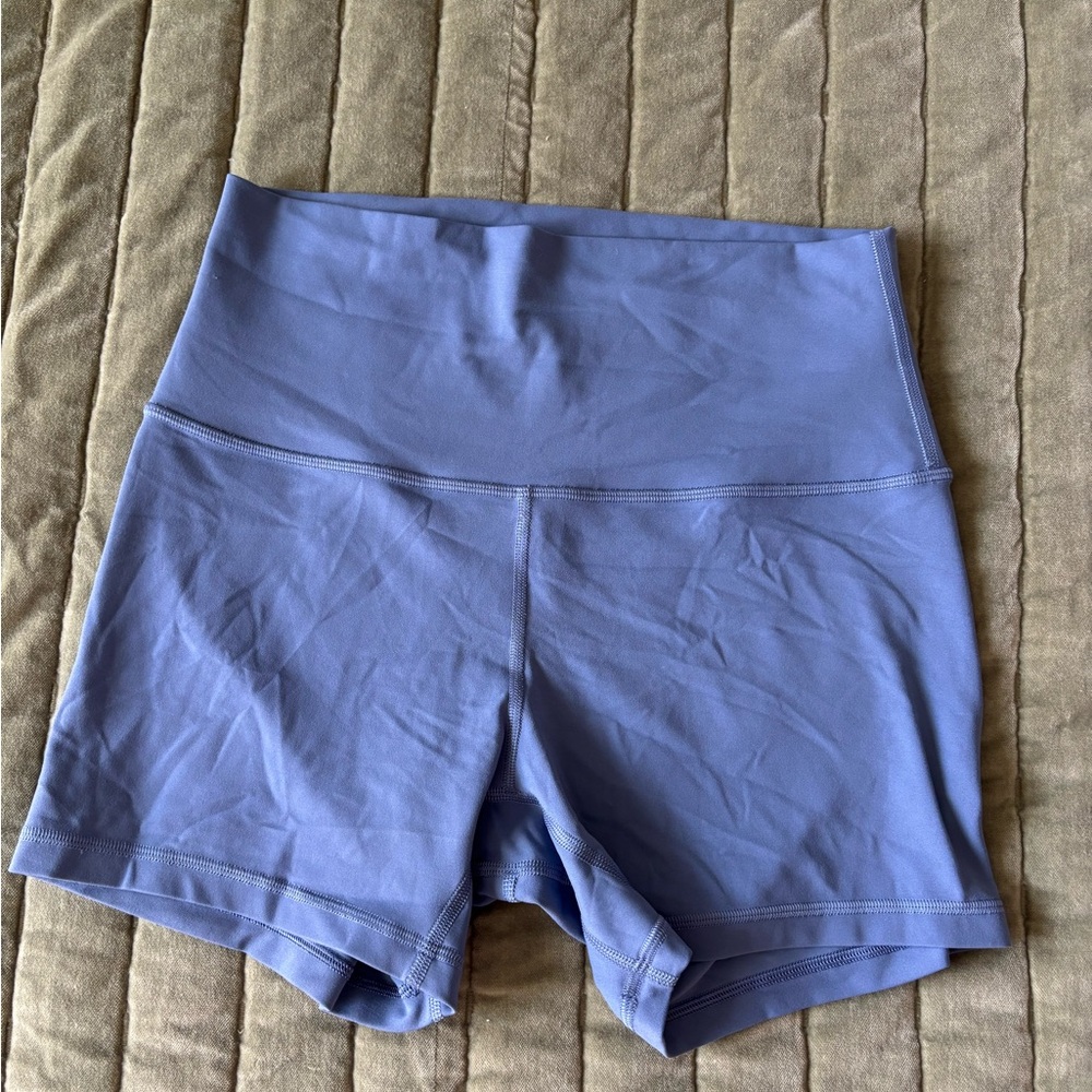 lululemon athletica High Waist Shorts - Light Blue